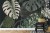 Fototapeta 4K Resolution Or Higher  Botanical Maximalism  High Contrast Leaves Pattern. Generative Ai Technology