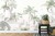 Fototapeta Tropical Trees And Leaves For Digital Printing Wallpaper  Custom Design Wallpaper - 3D