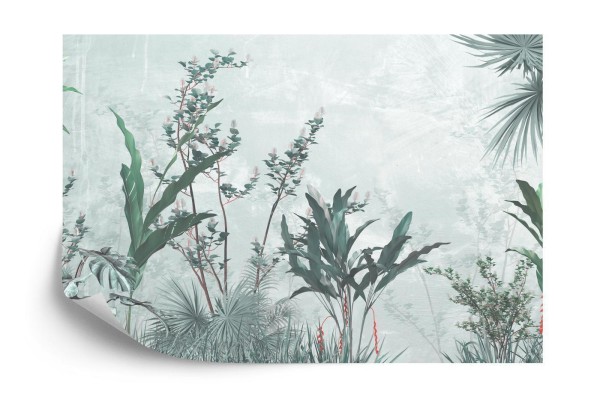 Fototapeta Tropical Trees And Leaves For Digital Printing Wallpaper  Custom Design Wallpaper - 3D