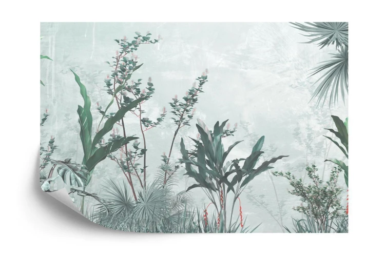 Fototapeta Tropical Trees And Leaves For Digital Printing Wallpaper  Custom Design Wallpaper - 3D