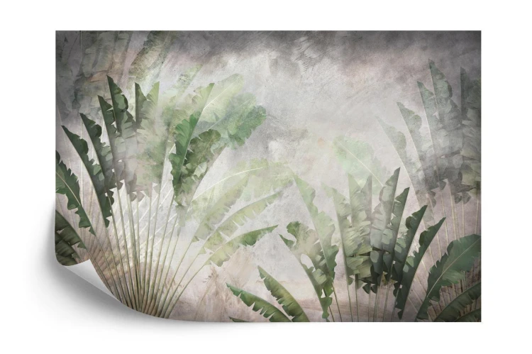 Fototapeta Tropical Trees And Leaves For Digital Printing Wallpaper  Custom Design Wallpaper - 3D