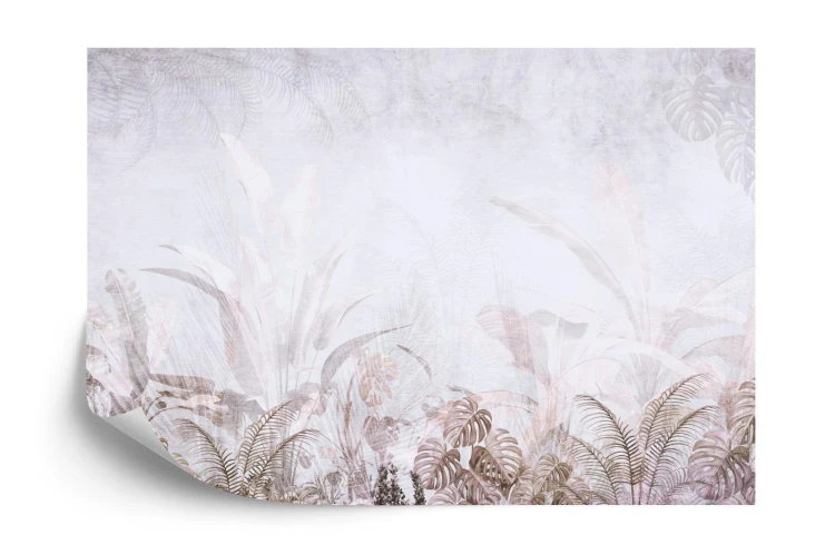 Fototapeta Tropical Trees And Leaves For Digital Printing Wallpaper  Custom Design Wallpaper - 3D