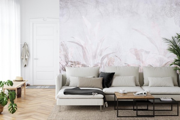 Fototapeta Tropical Trees And Leaves For Digital Printing Wallpaper  Custom Design Wallpaper - 3D