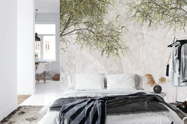 Fototapeta Tropical Trees And Leaves For Digital Printing Wallpaper  Custom Design Wallpaper - 3D