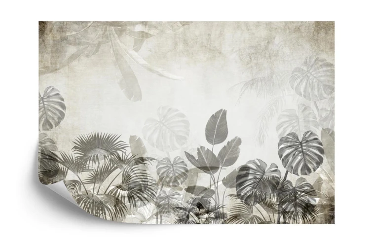 Fototapeta Tropical Trees And Leaves For Digital Printing Wallpaper  Custom Design Wallpaper - 3D