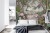 Fototapeta Wallpaper Jungle And Tropical Forest Banana Palm And Tropical Birds  Old Drawing