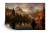 Fototapeta Ai Generated Image Of A Beautiful Landscape With Autumn Forest  A Lake And Hills