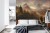 Fototapeta Ai Generated Image Of A Beautiful Landscape With Autumn Forest  A Lake And Hills