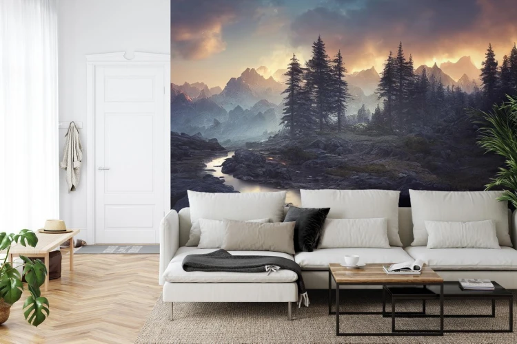Fototapeta Breathtaking Nature Mountain Landscape  3D