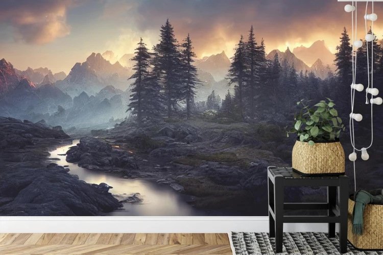 Fototapeta Breathtaking Nature Mountain Landscape  3D