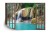 Fototapeta Open Window View To Deep Jungle Waterfall