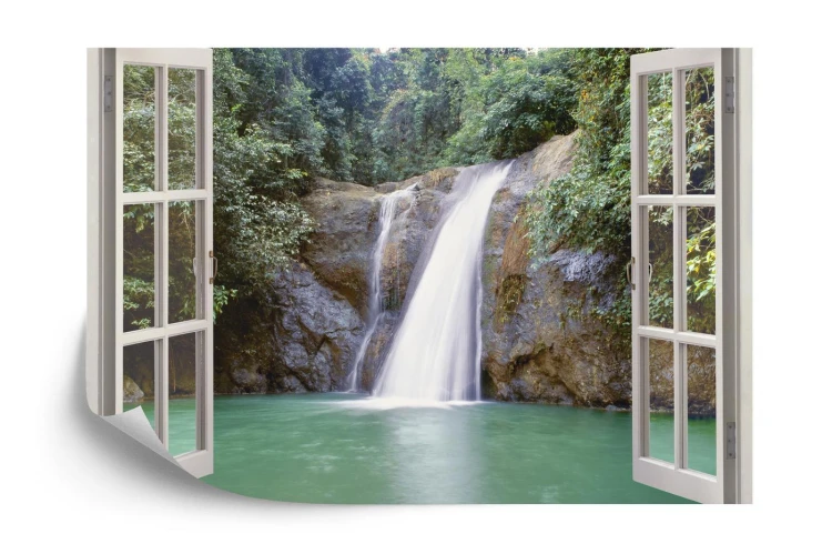 Fototapeta Waterfall Near Iligan Town  Mindanao  Philippines