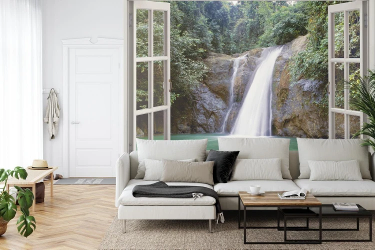 Fototapeta Waterfall Near Iligan Town  Mindanao  Philippines