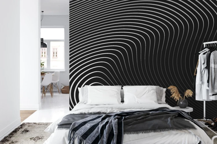 Fototapeta Of The Gray Pattern Of Lines