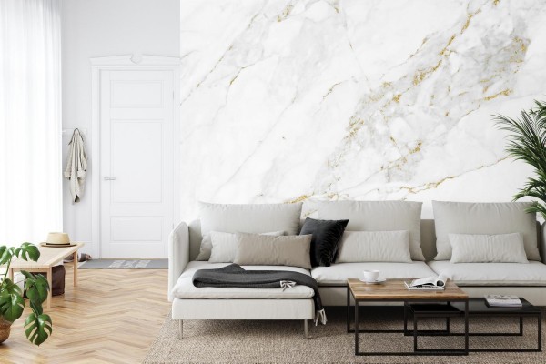 Fototapeta White Gold Marble Texture Pattern Background With High Resolution Design For Cover Book Or Brochure  Poster  Wallpaper Background Or Realistic Business