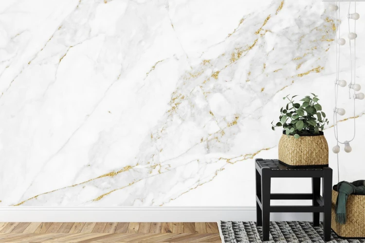 Fototapeta White Gold Marble Texture Pattern Background With High Resolution Design For Cover Book Or Brochure  Poster  Wallpaper Background Or Realistic Business