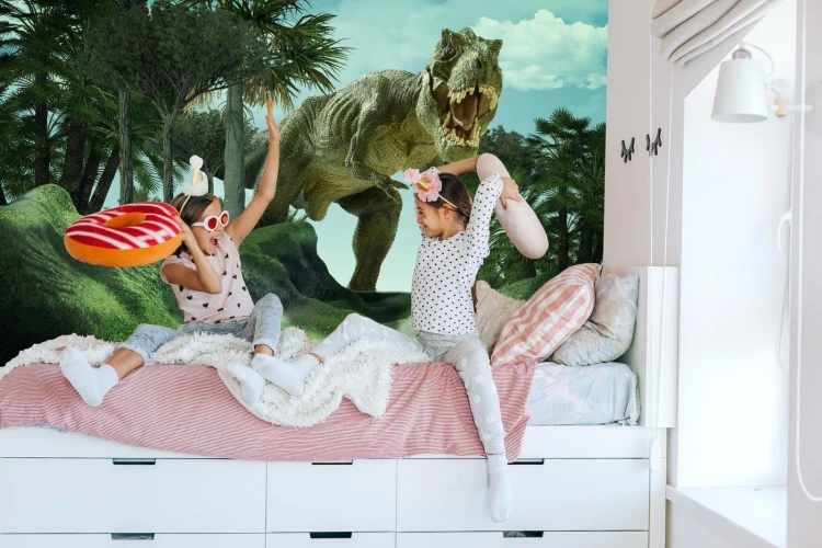 Fototapeta Realistyczny Dinozaur W Zieleni
