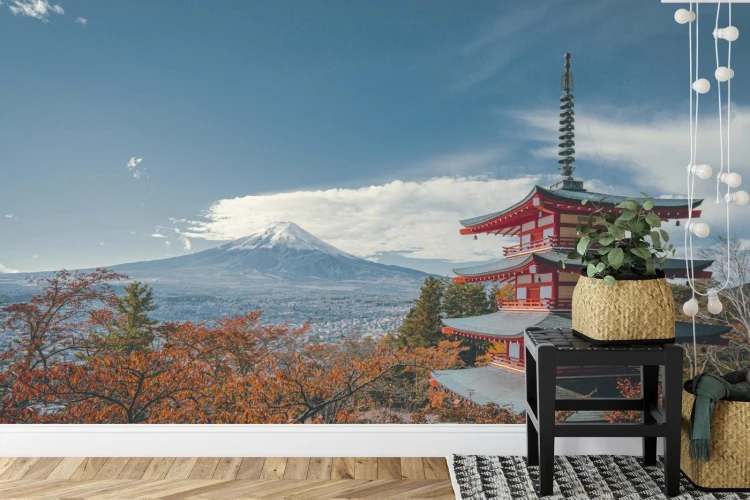 Fototapeta Japońska Pagoda Jesienią