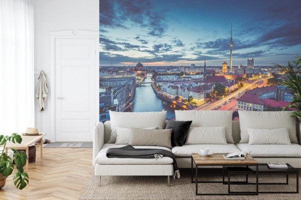 Fototapeta Centrum Berlina Nocą