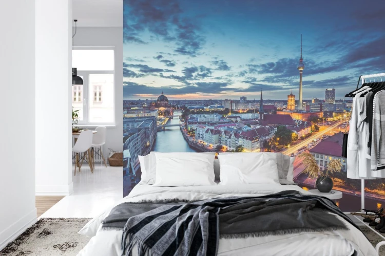 Fototapeta Centrum Berlina Nocą
