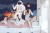 Fototapeta Astronauta W Kosmosie I Planety
