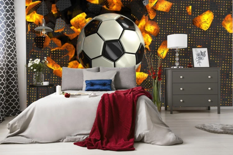 Fototapeta Piłkarska 3D Sport Piłka