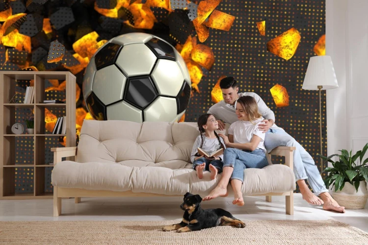 Fototapeta Piłkarska 3D Sport Piłka