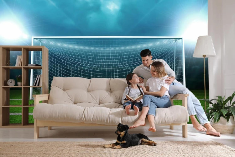 Fototapeta Piłkarska 3D Boisko
