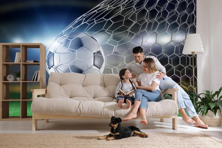 Fototapeta Piłka Nożna Gol 3D