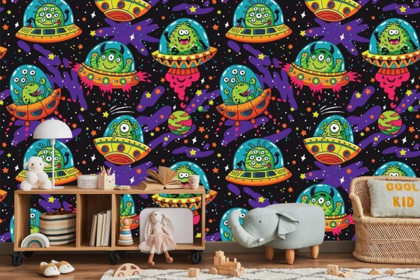Fototapeta Kolorowe Zwariowane Ufo