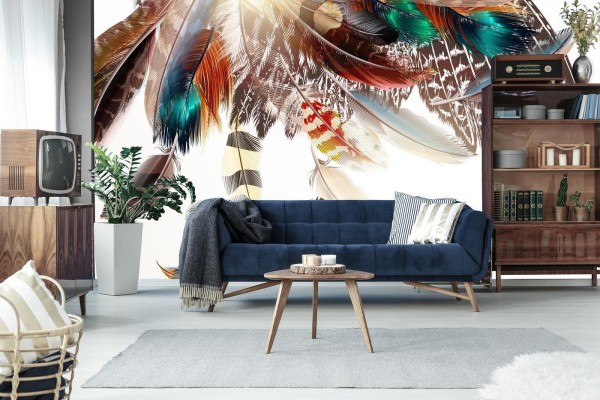 Fototapeta Piórka W Stylu Boho