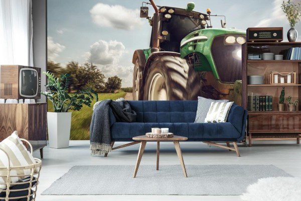 Fototapeta Pędzący Traktor