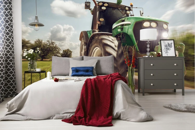 Fototapeta Pędzący Traktor