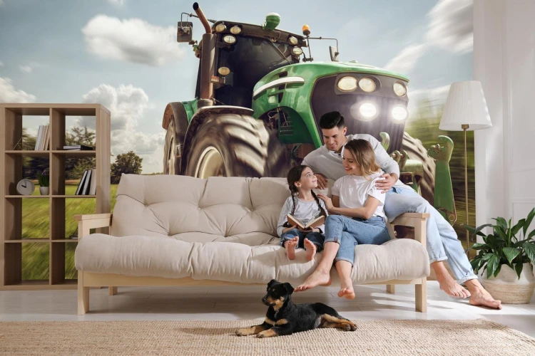 Fototapeta Pędzący Traktor