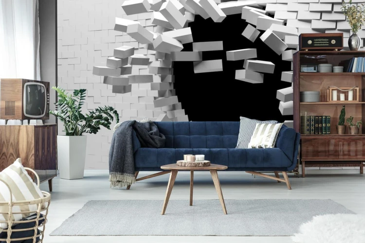 Fototapeta Ceglany Tunel 3D