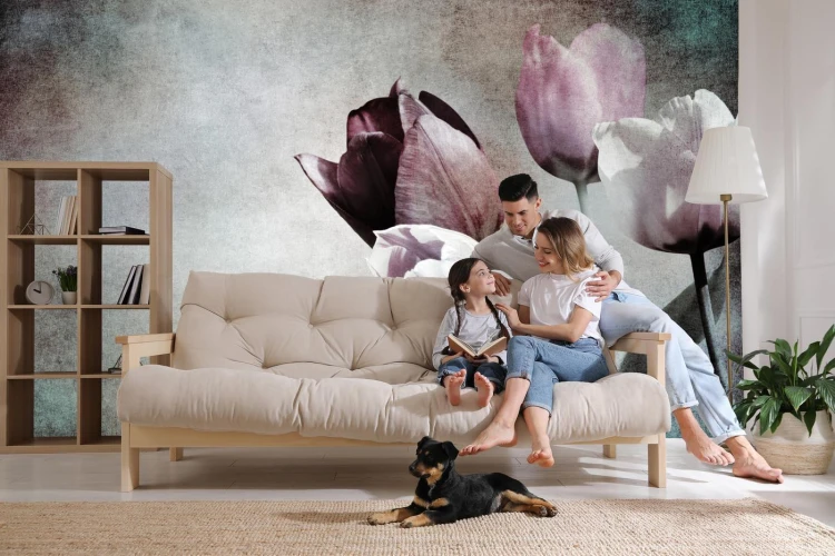 Fototapeta Tulipany W Stylu Vintage