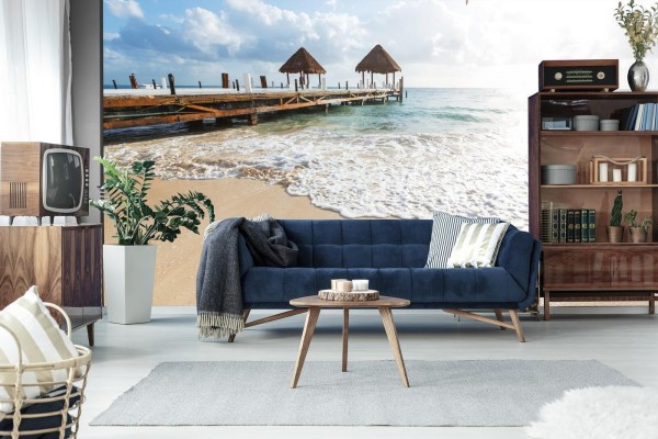 Fototapeta Plaża Słońce Pomost