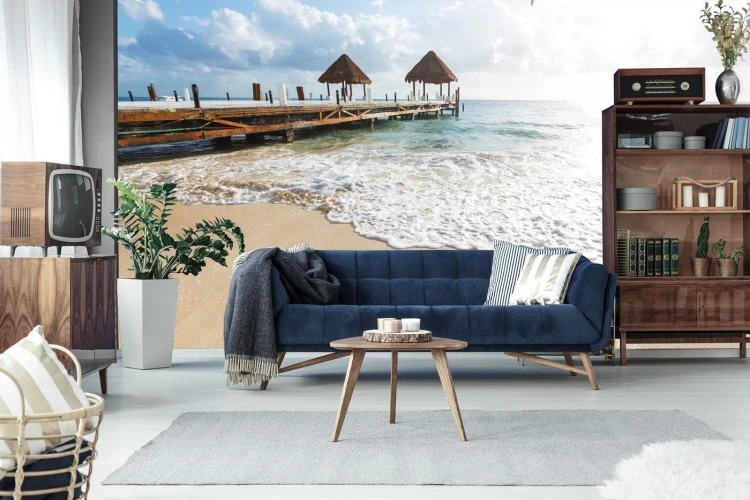 Fototapeta Plaża Słońce Pomost