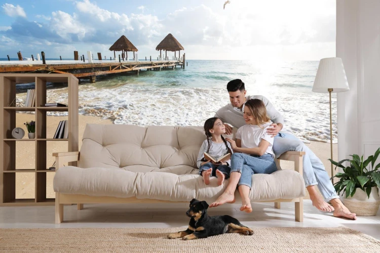 Fototapeta Plaża Słońce Pomost