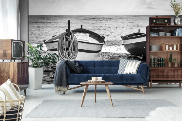 Fototapeta Plaża Łodzie