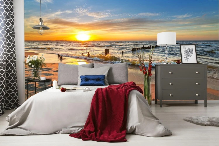 Fototapeta Plaża Zachód Słońca