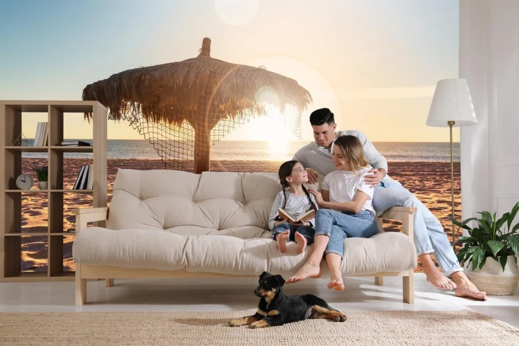Fototapeta Plaża Zachód Słońca