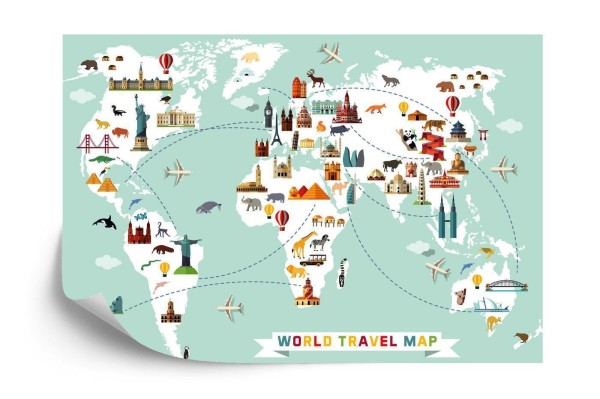 Fototapeta Mapa Dla Dzieci