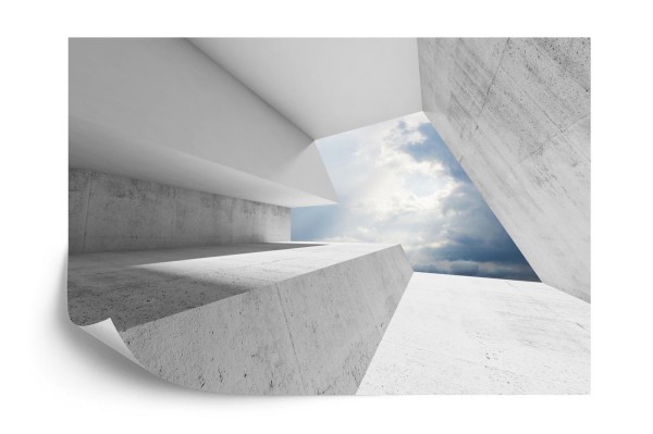 Fototapeta 3D Tunel - Niebo