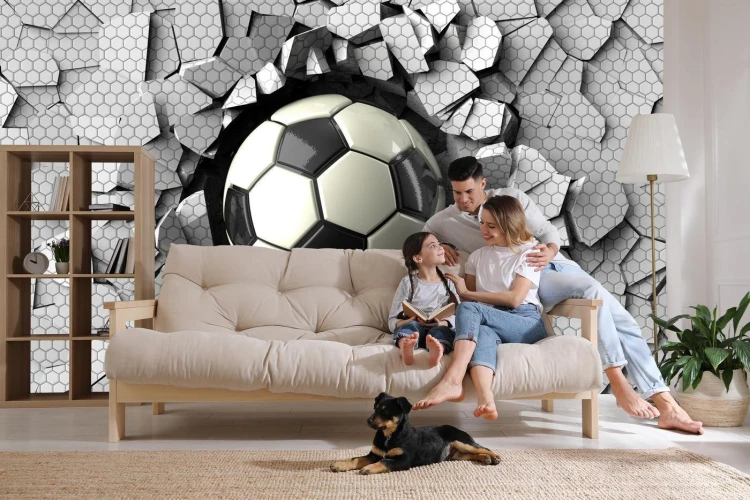 Fototapeta 3D Dla Chłopca  Piłka