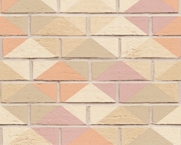 Tapeta 33088-3 AS Creation efekt 3D cegła beż łosoś i róż 