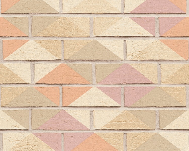 Tapeta 33088-3 AS Creation efekt 3D cegła beż łosoś i róż 