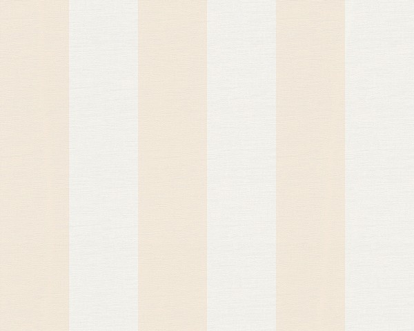 Tapeta AS Creation LIBERTE 3140-48 w pasy białe i brzoskwiniowe 