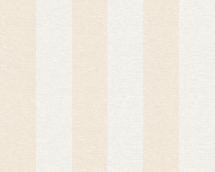 Tapeta AS Creation LIBERTE 3140-48 w pasy białe i brzoskwiniowe 